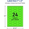 image:imageAvery Printable Oval Labels Sure Feed Technology 1 x 2 Neon Green Labels PrinttoTheEdge LaserInkjet Printable 960 Total Great for Soaps and Candles240 labels