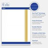 image:imageAvery Printable Rectangle Invitation Cards Gold MultiLined Border 5 x 7 Matte White LaserInkjet 20ct Great for Invitation CardsDouble Dipped Gold Edge