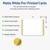image:imageAvery Printable Rectangle Invitation Cards Gold MultiLined Border 5 x 7 Matte White LaserInkjet 20ct Great for Invitation CardsGold Dots Edge