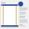 image:imageAvery Printable Rectangle Invitation Cards Gold MultiLined Border 5 x 7 Matte White LaserInkjet 20ct Great for Invitation CardsGold Dots Edge