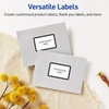 image:imageAvery Printable Rectangle Labels Black and White Polka Dots 2 x 3 Matte White Rectangle Labels Permanent LaserInkjet 80ct Great for Product MerchandisingDouble Black Border