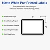 image:imageAvery Printable Rectangle Labels Black and White Polka Dots 2 x 3 Matte White Rectangle Labels Permanent LaserInkjet 80ct Great for Product MerchandisingDouble Black Border