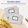 image:imageAvery Printable Rectangle Labels Black and White Polka Dots 2 x 3 Matte White Rectangle Labels Permanent LaserInkjet 80ct Great for Product MerchandisingBlack  White Polka Dots