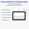 image:imageAvery Printable Rectangle Labels Double Black Border 2 x 3 Glossy White Rectangle Labels Permanent LaserInkjet 80ct Great for Product MerchandisingBlack  White Polka Dots