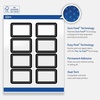 image:imageAvery Printable Rectangle Labels Double Black Border 2 x 3 Glossy White Rectangle Labels Permanent LaserInkjet 80ct Great for Product MerchandisingBlack  White Polka Dots