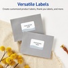 image:imageAvery Printable Rectangle Labels Double Black Border 2 x 3 Glossy White Rectangle Labels Permanent LaserInkjet 80ct Great for Product MerchandisingBlue Waves