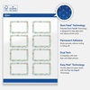 image:imageAvery Printable Rectangle Labels Gold Double Border Florals 2 x 3 Glossy White Rectangle Labels Permanent LaserInkjet 80ct Great for Product MerchandisingMint  Gold Floral Frame