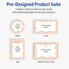 image:imageAvery Printable Rectangle Labels Gold Double Border Florals 2 x 3 Glossy White Rectangle Labels Permanent LaserInkjet 80ct Great for Product MerchandisingPink Stripes With Metallic Gold Bow
