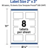 image:imageAvery Printable Rectangle Labels Gold Double Border Florals 2 x 3 Glossy White Rectangle Labels Permanent LaserInkjet 80ct Great for Product MerchandisingDouble Gold Border With Florals