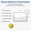 image:imageAvery Printable Rectangle Labels Gold Double Border Florals 2 x 3 Glossy White Rectangle Labels Permanent LaserInkjet 80ct Great for Product MerchandisingBlue Border With Gold Dots