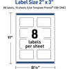 image:imageAvery Printable Rectangle Labels Gold Double Border Florals 2 x 3 Glossy White Rectangle Labels Permanent LaserInkjet 80ct Great for Product MerchandisingGold  Navy Border With Florals