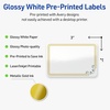 image:imageAvery Printable Rectangle Labels Gold Double Border Florals 2 x 3 Glossy White Rectangle Labels Permanent LaserInkjet 80ct Great for Product MerchandisingDouble Gold Border With Florals