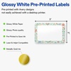 image:imageAvery Printable Rectangle Labels Gold Double Border Florals 2 x 3 Glossy White Rectangle Labels Permanent LaserInkjet 80ct Great for Product MerchandisingMint  Gold Floral Frame