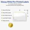 image:imageAvery Printable Rectangle Labels Gold Double Border Florals 2 x 3 Glossy White Rectangle Labels Permanent LaserInkjet 80ct Great for Product MerchandisingGreen Florals With Gold Dots