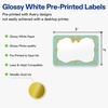 image:imageAvery Printable Rectangle Labels Gold Double Border Florals 2 x 3 Glossy White Rectangle Labels Permanent LaserInkjet 80ct Great for Product MerchandisingMint Border W Gold Bow