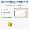 image:imageAvery Printable Rectangle Labels Gold Double Border Florals 2 x 3 Glossy White Rectangle Labels Permanent LaserInkjet 80ct Great for Product MerchandisingColor Block With Metallic Gold Veins