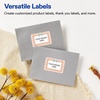 image:imageAvery Printable Rectangle Labels Gold Double Border Florals 2 x 3 Glossy White Rectangle Labels Permanent LaserInkjet 80ct Great for Product MerchandisingPink  Gold Scallop Frame W Bow