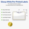 image:imageAvery Printable Rectangle Labels Gold Double Border Florals 2 x 3 Glossy White Rectangle Labels Permanent LaserInkjet 80ct Great for Product MerchandisingGold  Navy Border With Florals