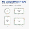 image:imageAvery Printable Rectangle Labels Gold Double Border Florals 2 x 3 Glossy White Rectangle Labels Permanent LaserInkjet 80ct Great for Product MerchandisingMint  Gold Floral Frame