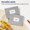 image:imageAvery Printable Rectangle Labels Gold Double Border Florals 2 x 3 Glossy White Rectangle Labels Permanent LaserInkjet 80ct Great for Product MerchandisingMint  Gold Floral Frame