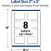 image:imageAvery Printable Rectangle Labels Gold Double Border Florals 2 x 3 Glossy White Rectangle Labels Permanent LaserInkjet 80ct Great for Product MerchandisingGreen Florals With Gold Dots