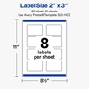 image:imageAvery Printable Rectangle Labels Gold Double Border Florals 2 x 3 Glossy White Rectangle Labels Permanent LaserInkjet 80ct Great for Product MerchandisingGold Frame W Ribbon  Roses  Stripes