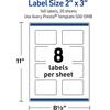 image:imageAvery Printable Rectangle Labels Gold Double Border Florals 2 x 3 Glossy White Rectangle Labels Permanent LaserInkjet 80ct Great for Product MerchandisingBlue Border With Gold Dots