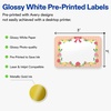 image:imageAvery Printable Rectangle Labels Gold Double Border Florals 2 x 3 Glossy White Rectangle Labels Permanent LaserInkjet 80ct Great for Product MerchandisingGold Frame W Ribbon  Roses  Stripes
