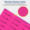 image:imageAvery Printable Rectangle Labels Sure Feed Technology 34 x 214 Neon Magenta Labels PrinttoTheEdge LaserInkjet Printable 1200 Total Great for Mailing1 200 labels