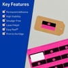 image:imageAvery Printable Rectangle Labels Sure Feed Technology 34 x 214 Neon Magenta Labels PrinttoTheEdge LaserInkjet Printable 1200 Total Great for Mailing300 labels