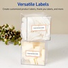 image:imageAvery Printable Rectangle Labels Sure Feed Technology Blue Border Gold Dots Design 1 x 258 Glossy White Permanent Adhesive LaserInkjet 160 Total Great for AddressingPink Stripes With Metallic Gold Bow