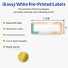 image:imageAvery Printable Rectangle Labels Sure Feed Technology Blue Border Gold Dots Design 1 x 258 Glossy White Permanent Adhesive LaserInkjet 160 Total Great for AddressingColor Block With Metallic Gold Veins
