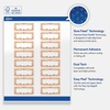 image:imageAvery Printable Rectangle Labels Sure Feed Technology Blue Border Gold Dots Design 1 x 258 Glossy White Permanent Adhesive LaserInkjet 160 Total Great for AddressingGold Frame W Ribbon  Roses  Stripes