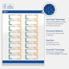image:imageAvery Printable Rectangle Labels Sure Feed Technology Blue Border Gold Dots Design 1 x 258 Glossy White Permanent Adhesive LaserInkjet 160 Total Great for AddressingColor Block With Metallic Gold Veins