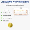 image:imageAvery Printable Rectangle Labels Sure Feed Technology Blue Border Gold Dots Design 1 x 258 Glossy White Permanent Adhesive LaserInkjet 160 Total Great for AddressingPink Stripes With Metallic Gold Bow