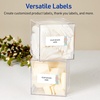 image:imageAvery Printable Rectangle Labels Sure Feed Technology Blue Border Gold Dots Design 1 x 258 Glossy White Permanent Adhesive LaserInkjet 160 Total Great for AddressingWatercolors With Gold Ginkgo Leaves