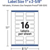 image:imageAvery Printable Rectangle Labels Sure Feed Technology Blue Border Gold Dots Design 1 x 258 Glossy White Permanent Adhesive LaserInkjet 160 Total Great for AddressingGold  Navy Border With Florals