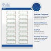 image:imageAvery Printable Rectangle Labels Sure Feed Technology Blue Border Gold Dots Design 1 x 258 Glossy White Permanent Adhesive LaserInkjet 160 Total Great for AddressingMint  Gold Floral Frame
