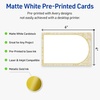 image:imageAvery Printable Rectangle Postcards Gold MultiLined Border 4 x 6 Matte White LaserInkjet 20ct Great for PostcardsArched Metallic Gold Florals