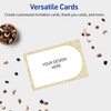 image:imageAvery Printable Rectangle Postcards Gold MultiLined Border 4 x 6 Matte White LaserInkjet 20ct Great for PostcardsArched Metallic Gold Florals