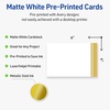 image:imageAvery Printable Rectangle Postcards Gold MultiLined Border 4 x 6 Matte White LaserInkjet 20ct Great for PostcardsDouble Dipped Gold Edge