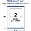 image:imageAvery Printable Rectangle Postcards Gold MultiLined Border 4 x 6 Matte White LaserInkjet 20ct Great for PostcardsGold Beads