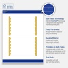 image:imageAvery Printable Rectangle Postcards Gold MultiLined Border 4 x 6 Matte White LaserInkjet 20ct Great for PostcardsGold Dots Edge
