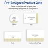 image:imageAvery Printable Rectangle Postcards Gold MultiLined Border 4 x 6 Matte White LaserInkjet 20ct Great for PostcardsGold Lace Trim