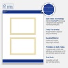 image:imageAvery Printable Rectangle Postcards Gold MultiLined Border 4 x 6 Matte White LaserInkjet 20ct Great for PostcardsMultiLined Gold Border