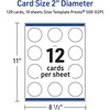 image:imageAvery Printable Round Cards Sure Feed Technology 2 Diameter Matte White with Blue Border Gold Dots Design Laser amp Inkjet Compatible 120 Total Great for Branding Weddings and MoreDouble Gold Border with Florals