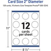 image:imageAvery Printable Round Cards Sure Feed Technology 2 Diameter Matte White with Blue Border Gold Dots Design Laser amp Inkjet Compatible 120 Total Great for Branding Weddings and MoreBlue Border with Gold Dots
