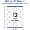 image:imageAvery Printable Round Cards Sure Feed Technology 2 Diameter Matte White with Blue Border Gold Dots Design Laser amp Inkjet Compatible 120 Total Great for Branding Weddings and MoreGold  Navy Border with Florals