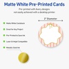 image:imageAvery Printable Round Cards Sure Feed Technology 2 Diameter Matte White with Blue Border Gold Dots Design Laser amp Inkjet Compatible 120 Total Great for Branding Weddings and MorePink Stripes with Metallic Gold Bow