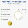 image:imageAvery Printable Round Cards Sure Feed Technology 2 Diameter Matte White with Blue Border Gold Dots Design Laser amp Inkjet Compatible 120 Total Great for Branding Weddings and MoreDouble Gold Border with Florals